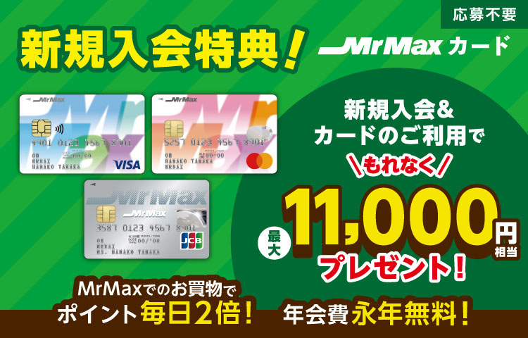 Mr Max お買物券　11.000