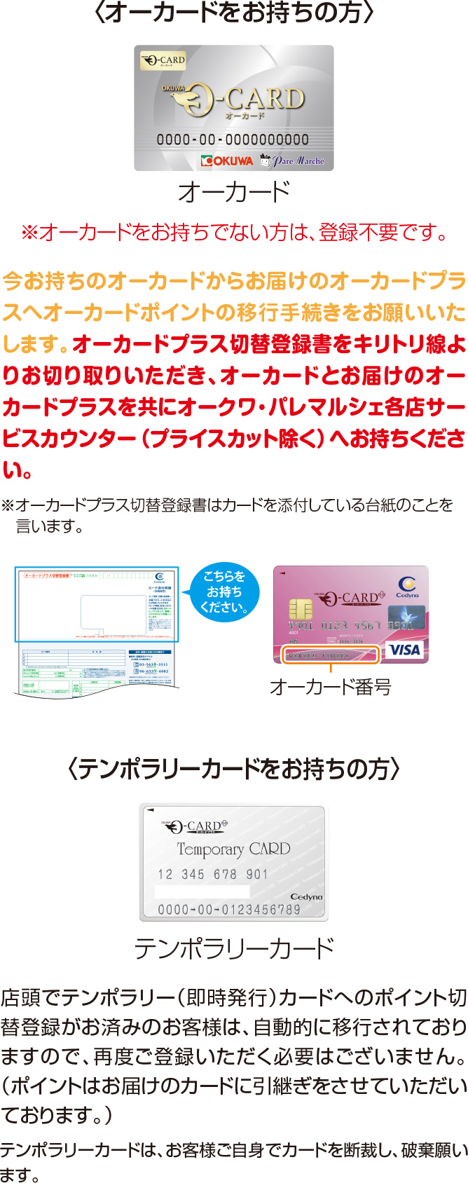オーカードプラス ご利用ガイド ｜ クレジットカードならセディナ[Cedyna]